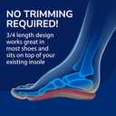 Dr. Scholls Custom Fit Orthotics 3/4 Length Arch Support Shoe Inserts - Plantar Fasciitis Relief Insoles for Men and Women, Immediate All-Day Total Lower Body Pain Relief, FSA HSA Eligible, CF410