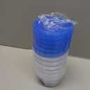 Freezer Storage Containers, [6 Pack-16 Oz] Airtight Plastic Food Storage Containers with Twist Top Lids, Soup, Meal Prep Containers | BPA Free | Stackable | Leakproof | Microwave/Dishwasher Safe