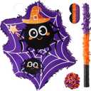 VINTS Spider Piata,Halloween Magie Spider Piata with Blindfold,Perfect for Boys Grils Birthday Party Game Activity Halloween Theme Parties Decorations(17.513.33.15in) Purple&Orange Pinata For Kids
