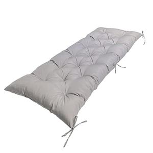 Waterproof Outdoor Bench Cushion, 60"x20", Swing Cushion Patio Furniture Cushions 3 Seater, for Garden Patio Furniture Lounger Bench (Light Grey, 60x20 in) Pack Of 2