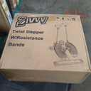 Stepper Machine with Resistance Bands, Mini Stepper with 300LBS Weight Capacity, Twist Stepper for Full Body Workout, Adjustable Step Height, Smooth and Quiet, Step Machine for Men Women