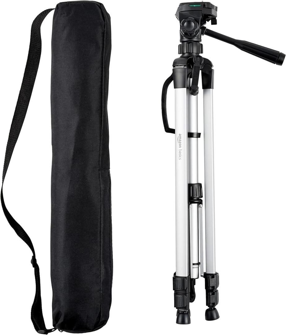 Amazon Basics 60-inch Lightweight DSLR Tripod with Bag, Black