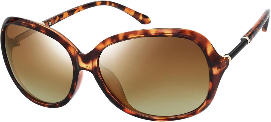 The Fresh Women's Oversized Square Jackie O Cat Eye Hybrid Butterfly Fashion Sunglasses - Exquisite Packaging (L20p02 Demi)