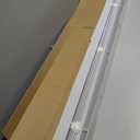 Cordless Light Filtering Mini Blind - 52 Inch Width, 64 Inch Length, 1" Slat Size - Pearl White - Cordless GII Morningstar Horizontal Windows Blinds for Interior by Achim Home Decor