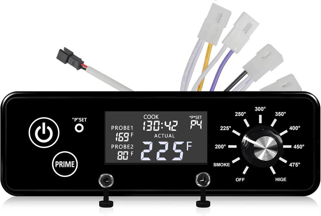 AC03P9 PB1100PS1 Control Board, Compatible with Pit Boss 1100PS1, PB820, Pro 1100, 550 Navigator, PB440D2, PB1150G, PB850G and PB550G Wood Pellet Grill/Smoker, Control Panel with LCD Display