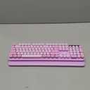 Wireless Keyboard and Mouse Combo, Round Keycaps, Full-Size Retro Typewriter Keyboard with Magnetic Wrist Rest, Sleep Mode & Tilt Legs, 2.4GHz Cordless Connection for Mac/Windows/PC (Lavender Purple)