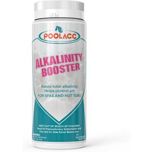 3 x POOLACC Total Alkalinity Increaser for Hot Tub, Raises Alkalinity, Stabilizes pH Fluctuation, Keeps pH Balanced, Spa Maintenance Chemicals, 38oz