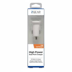 ZGear High Power Dual Port USB Car Charger