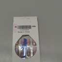 Almond Press on Nails Short Fake Nails with Glitter & Rhinestones Designs Glossy Nails Press White Gradient Glue on Nails Nude Full Cover Artificial Stick on Nails for Women 24 Pcs