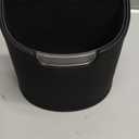 Leakproof Car Trash Can,Mini Car Trash Bin for SUV and Truck,Small Removable Liner Garbage Can,Waterproof Automotive Trash Can for Vehicle,Home,Office,Multipurpose,Easy to Clean (Black)