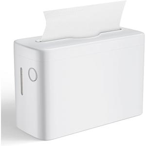 Multifold Paper Towel Dispenser Countertop, Hand Towel Dispenser for Bathroom, Single Sheet Dispensing White