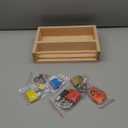 Montessori Lock and Key Toy Set for Toddlers, Educational STEM Lock Toys Matching Games Set with Wooden Tray for 3-5 Year Old Kids