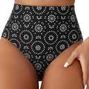 Herseas Womens High Waisted Bikini Floral Print Swimsuit Bathing Suit Beach Swimwear L
