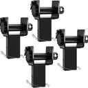 4 Pack Trailer Stake Pocket Winch Flatbed with Anti-Loss Cord, Capacity 16,200 lbs Utility Flatbed Accessories, Compatible with 4 inch Flatbed Winch Straps for 2x4 Stake Pockets