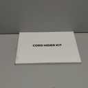 Yecaye Cord Hider, 113in Medium Cord Covers for Wires on Wall, Cord Organizer for 2-3 Wires, Easy Install Cable Management Kit, TV Cable Hider for Home Office, W0.95in H0.55in, Black