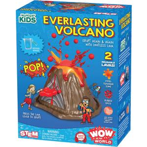 Wow in The World Everlasting Volcano | Erupt Your Volcano Again & Again, Slime Lava, Rubber Lava Rocks, Companion Audio Content, Bonus Reusable Science Tool, STEM Toy for Kids 4+ by Thames & Kosmos (4 x 7.1 x 9 inches)