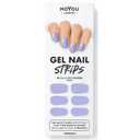 MOYOU LONDON Semi Cured Gel Nail Strips - 20 Pcs. Waterproof Gel Nail Wraps, Cures in Sunlight or UV/LED Lamp, Lasts Up to 2+ Weeks, Stretchable, Easy to Apply & Remove, Vegan & Cruelty-Free