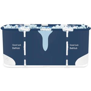 STARBRILLIANT Foldable Soaking Bathing Tub for Adults, Adult Spa Freestanding Bathtub for Recovery, Soaking Standing Bath Tub for Shower Stall, Separate Family Bathroom SPA Tub