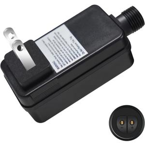 12V 1A 12W Class 2 Power Supply, LED Transformer Replacement, Outdoor Low Voltage Power Adapter, Yard Inflatable Adapter, Plug for String Light, Rope Lights (One Pack)