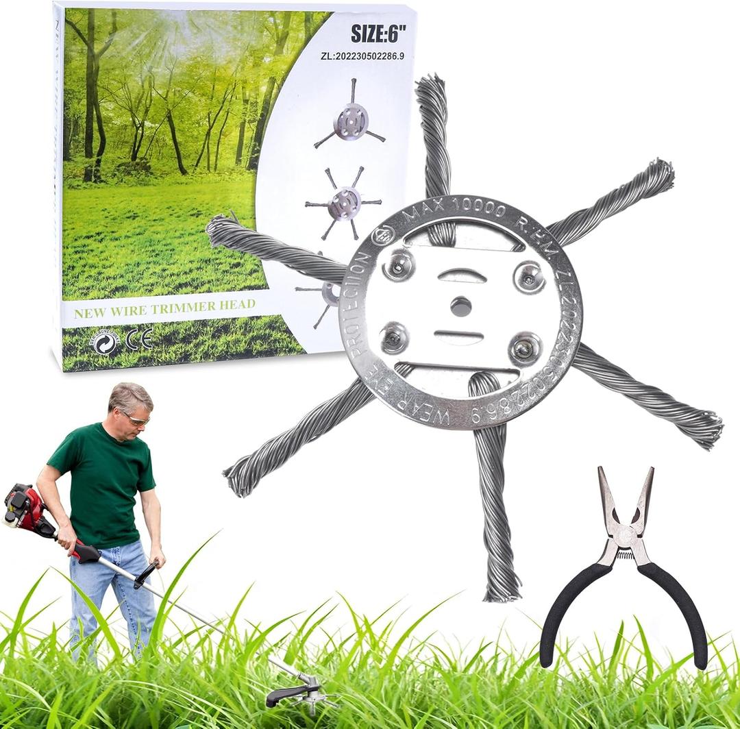 2025 New Steel Wire Weeding Machine Trimming Head, String Trimmer Replacement HeadWire Brush Weed Trimmer HeadWeed Trimmer Head