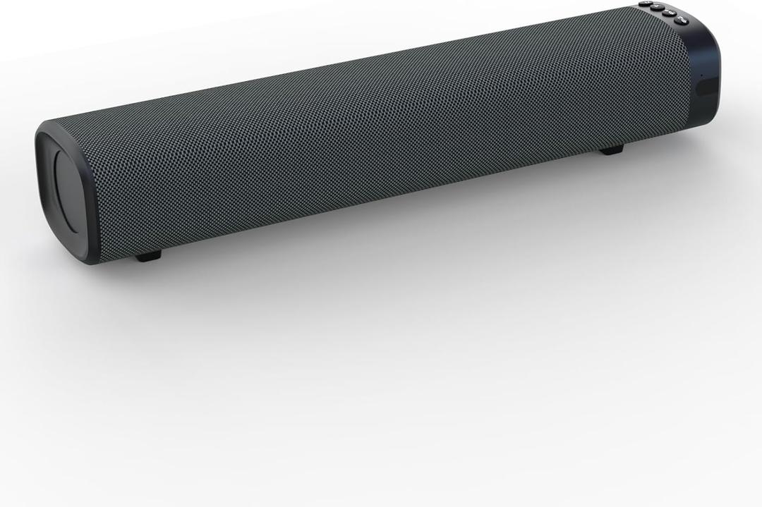 Sound Bar for Smart TV 50W, TV Sound Bar, Optical/AUX Connectivity/USB/Bluetooth, Remote Control, Wall-Mountable Home Theater Audio, with TV, Gaming, Gaming, and Mobile Phone (Gray)