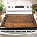 Noodle Board Stovetop Cover with Handles, Sink Wood Block Covers for Electric & Gas Stove, RV Stove Burner, Farmhouse Decorative Wooden Tray for Kitchen