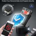 5 x [High-Capacity] Wallet for Men with 2 ID Windows, 15-18 Credit Card Holder, Smart Pop-Up Bifold RFID Blocking Metal Case, Tactical Compact Wallet, Money Clip, Birthday Gifts for Him, Mens Front Pocket