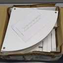 VIMBER Corner Shelf, 6-Tier Corner Bookshelf, Industrial Corner Ladder Shelf, DIY Storage Shelves, Modern Display Shelf for Living Room, Bedroom, Kitchen, Home Office, White UJSJ004W