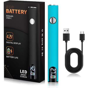 USB Rechargeable 650mAh Cordless Soldering Pen, 2025 New Portable 510 Threaded Battery Pen, LED Digital Display, Adjustable Temperature Soldering Kit for Home Appliance Repair