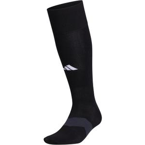 adidas Unisex Metro Soccer Socks for Men, Women, Youth, Boys and Girls, Team Sports (Large, Black/Night Grey/White/6)