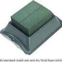 FloraCraft Plastic Floral Casket Saddle 3.5 Inch x 11.25 Inch x 14 Inch Green
