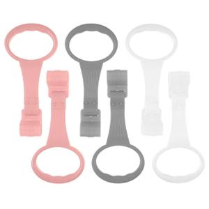 Baby Pull Up Rings, 6 Pack Standing Assistant for Infant Playpen and Crib, Toddler Walking Training Tools for Playard, Modern Nursery Accessories (Pink, Grey, White) (gentle color)