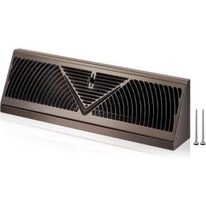 Yaocom 1 Pack 18 Inch Satin Silver Baseboard Register Vent Cover