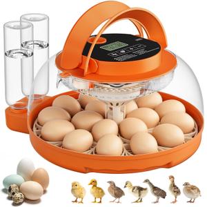 18 Egg Incubators for Hatching Eggs, Egg Incubator with Automatic Egg Turning and Humidity Control, Incubators for Hatching Chicken Ducks Quail Goose Pigeon