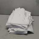 6 Pack White Round Tablecloths 108 Inches Table Cloth Stain and Wrinkle Resistant Washable Polyester Table Cover Fabric for Party, Wedding, Dining, and Banquet Decoration