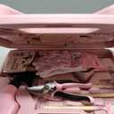 Grenebo 12-Piece Womens Gardening Tools Gift Set, Rust-Proof & Heavy-Duty Garden Tools with Durable Carrying Case, Fashionable & Thoughtful Gardening Gifts for Women&Men (Pink)