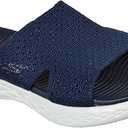 Skechers Women's On-the-go 600 Stretch Knit Slides Size 6,5, Navy