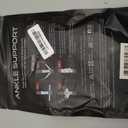 Sleeve Stars Ankle Brace for Women & Men, Ankle Wrap for Sprain, Compression Sleeve for Plantar Fasciitis Relief, Easy Customizable Support: w/ Removable Strap (Single/M:10"-12"/Black)