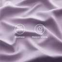 Bedsure Queen Sheet Set, Rayon Derived from Bamboo, Cooling Sheets, PureWoven, Breathable & Soft, Deep Pocket Up to 16 Inches, Hotel Luxury Silky Bedding for Hot Sleepers, Lilac