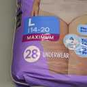 Always Discreet, Incontinence & Postpartum Underwear for Women, Maximum, Large, 28 Count