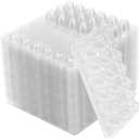 SINJEUN 120 Pack 18 Grid Clear Quail Egg Cartons, Stackable Plastic Quail Egg Container, Small Egg Cartons Cheap Bulk, Reusable PVC Egg Dispenser Holder Case for Refrigerator, Holds 18 Eggs
