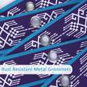 SASTYBALE Boho Farmhouse Shower Curtain, Water Resistant Vintage Fabric Bathroom Curtains, Machine Washable Country Abstract Style for Bathtub Decor with 12 Hooks, 72x72 Inch