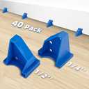 Upgraded 40 Pack Flooring Spacers Laminate Flooring Installation Kit with 1/4 & 1/2 Gap, Wood Floor Install Tool for Laminate, Vinyl Plank, Hardwood, LVT, Bamboo and Floating Floor Installation