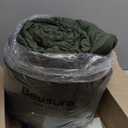 Bedsure King Size Comforter Set Dark Olive Green, Boho Tufted Bed Set, Checkered Farmhouse Shabby Chic Bedding, 3 Pieces, 1 Plaid Geometric Comforter and 2 Pillow Shams