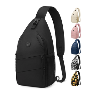 Pritent Crossbody Bags for Women Men Trendy Sling Bag Bakpack Casual Chest Bag with Convertible Shoulder Strap Travel Cross Body Bag for Hiking Traveling Outdoors, Medium