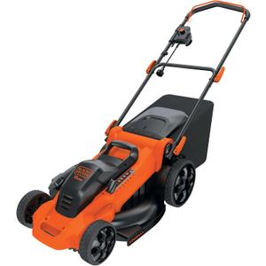 BLACK+DECKER 20-Inch Corded Electric Lawn Mower, Ultra Light Push Mower, 13-Amp High Output Motor, 3 in 1 Cutting Versatility, Tool Free Height Adjustment, 7-setting Cutting Height (MM2000)