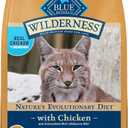 Blue Buffalo Wilderness High-Protein, Grain-Free Natural Dry Food for Adult Cats, Weight Control, Chicken, 11-lb Bag (EXP 08/21/25)