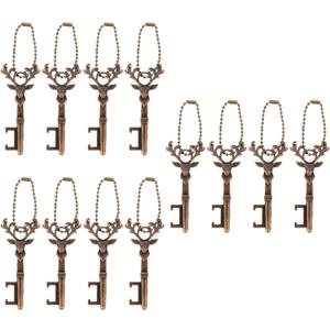 ABOOFAN 12 Pcs Deer Head Bottle Opener Antler Beer Opener Portable Beer Bottle Openers Christmas Gadgets Cool Bottle Openers Christmas Tin Opener The Wine Travel Can Opener Zinc Alloy