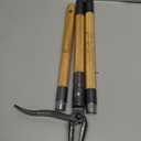 Weed Puller Tool, Stand Up Heavy Duty Weed Remover Tool with Long Handle , Foot Platform Design - 4 Claw Steel Head Weeder Tool, Bamboo Garden Hand Weeding Tool, Smoothly Remove Weeds Without Kneeling (Large)