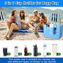 2 x 3 in 1 Phone Holder for Bogg Bag, Cup Holder for Stanley Cup, Sunglasses Holder for Bogg Bag Accessories, Organise Your Bag More Efficiently (Blue)